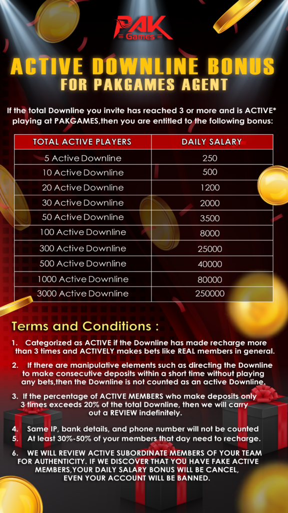 Pakgames Refer and Earn Table 1