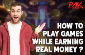 A picture of a happy man showing play to earn real money games.